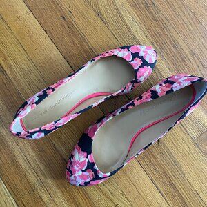 Hot pink floral kitten heels - Banana Republic | Size 8.5
